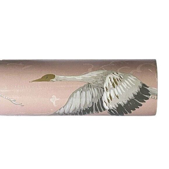 Laura Ashley Wallpaper Animalia Blush Pink Roll Cranes More Available - Picture 4 of 7